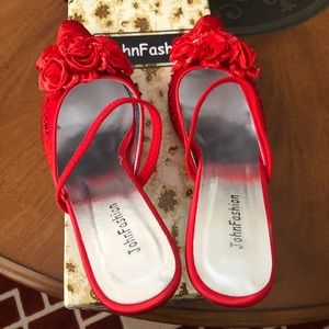 Women’s John Fashion Red Sling back